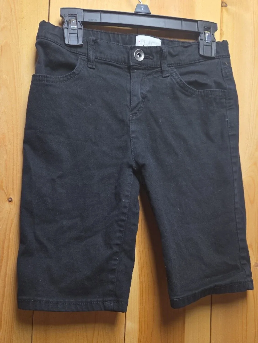 The Children's Place Black Boyfriend Bermuda Jeans